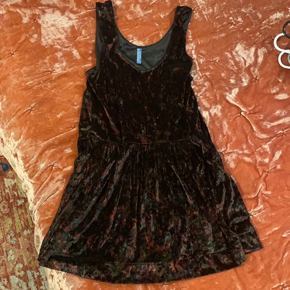 Free people velvet babydoll dress